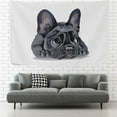 thumbnail image 1 of GZHJMY Tapestry Cute French Bulldog Animal Tapestry Wall Hanging Decorative Wall Blanket Bedding Tapestry for Bedroom Living Room Dorm 60"x51" Gift Decor, 1 of 7