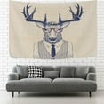 thumbnail image 1 of GZHJMY Tapestry Deer Cool Hipster Fashion Creative Fun Animal Tapestry Wall Hanging Decorative Wall&nbsp;Blanket&nbsp;Bedding Tapestry for Bedroom Living Room Dorm 60"x40" Gift Decor, 1 of 7