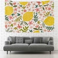 thumbnail image 1 of GZHJMY Tapestry Wall Hanging Flower Yellow Lemon Fruits Tapestry Decorative Wall Blanket Bedding Tapestry for Bedroom Living Room Dorm 80x60 inch Gift Decor, 1 of 7