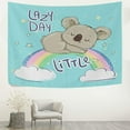 thumbnail image 1 of GZHJMY Tapestry Wall Hanging Rainbow Beautiful Cute Koala Animal Tapestry Decorative Wall&nbsp;Blanket&nbsp;Bedding Tapestry for Bedroom Living Room Dorm 80"x60" Gift Decor, 1 of 7