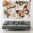 thumbnail image 1 of GZHJMY Tapestry Wall Hanging Vintage Flowers Butterfly Tapestry Decorative Tapestries Wall Blanket Bedding Tapestry for Bedroom Living Room Dorm 90"x60" Gift Decor, 1 of 7