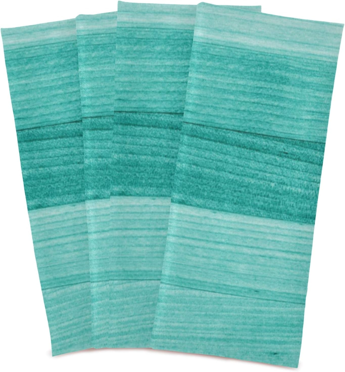 GZHJMY Teal Turquoise Wood Kitchen Dish Towel Set of 4, Super Absorbent