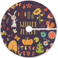 thumbnail image 1 of GZHJMY Thanksgiving Tree Skirt Autumn Pumpkin Xmas Tree Skirt Floor Door Round Mat Decorations for Holiday Party Home Christmas Day Ornaments, 47.2", 1 of 6