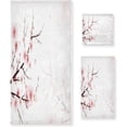 thumbnail image 1 of GZHJMY Towel Set of 3,Blooming Cherry Tree Twig 1 Bath Towel, 1 Towel, 1 Small Square Towel, Strong Soft and Compact Absorbent Yoga Gym Hotel Excellent Choice., 1 of 7