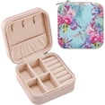 thumbnail image 1 of GZHJMY Travel Small Jewelry Case Colored Dragonfly Jewelry Organizer Jewelry Box Birthday Gifts Women Mom Friends Female Sister Bridesmaid Girl Gifts Idea71 for Necklace Bracelet Earrings Rings, 1 of 7