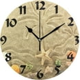 thumbnail image 1 of GZHJMY Tree Beach Wall Clock,Silent Non Ticking 10 Inch Battery Operated Round Wall Clocks for Kitchen,Home,Bedrooms,Office Decor, 1 of 6