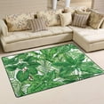 thumbnail image 1 of GZHJMY Tropical Leaves Non Slip Area Rug for Living Dinning Room Bedroom Kitchen, 1.7 ' x 2.6'(20 x 31 Inches / 50 x 80 cm), Tropical Palm Tree Nursery Rug Floor Carpet Yoga Mat, 1 of 6
