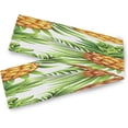 thumbnail image 1 of GZHJMY Tropical Pineapple Leaves Table Runner Machine Washable Polyester Table Runner Rectangle Reversible Dresser Scarves Table Decor 13 x 70 Inch, 1 of 7
