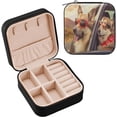 thumbnail image 1 of GZHJMY Two Driving Dog Jewelry Box for Teens Girls Women Birthday Christmas Gift, Portable PU Leather Jewelry Storage Box Mini Travel Jewelry Case for Necklace Bracelet Earrings Rings, 1 of 7