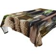 thumbnail image 1 of GZHJMY Unbreakable Square Tablecloths with Dust and Wrinkle Resistance-54x54In,Zen Basalt Stones on Wood Wedding Kitchen Picnic Buffet Holiday Party Decoration, 1 of 7