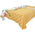 thumbnail image 1 of GZHJMY Unbreakable Square Tablecloths with Dust and Wrinkle Resistance-54x72In,Ice Cream Texture Pattern (2) Wedding Kitchen Picnic Buffet Holiday Party Decoration, 1 of 7