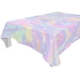 thumbnail image 1 of GZHJMY Unbreakable Square Tablecloths with Dust and Wrinkle Resistance-54x72In,Bright Colours Wedding Kitchen Picnic Buffet Holiday Party Decoration, 1 of 7