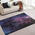 thumbnail image 1 of GZHJMY Universe Galaxy Area Rug 1.7'x2.6', Purple Nebula and Cosmic Dust in Star Field Polyester Area Rug Mat for Living Dining Dorm Room Bedroom Home Decorative, 1 of 6