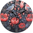 thumbnail image 1 of GZHJMY Valentine's Day Bird Wall Clock, Silent Non Ticking Battery Operated Round PVC Clock for Kitchen Office School Home Decorative, 1 of 7