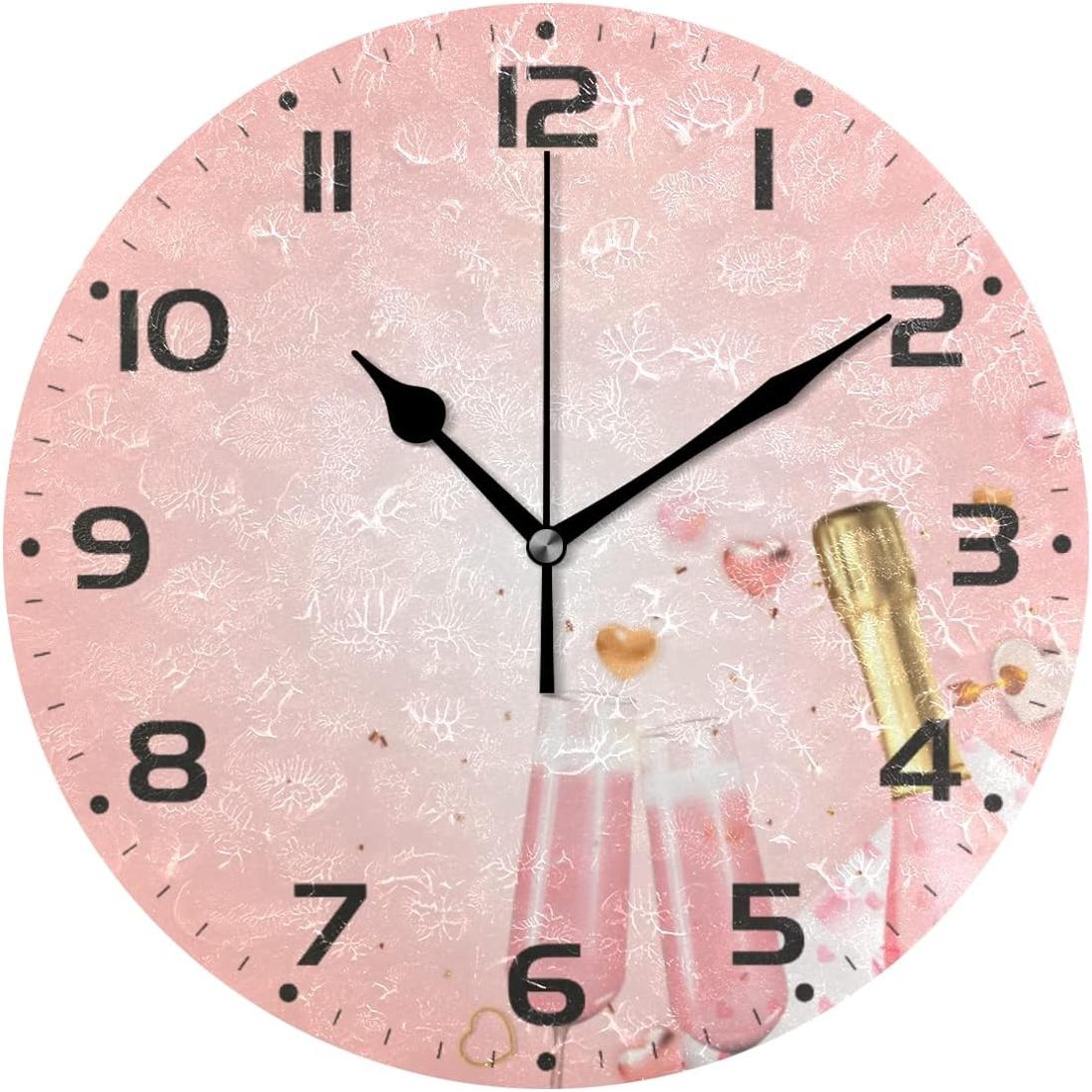GZHJMY Valentine's Day Bottle Wall Clock, 10