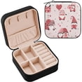 thumbnail image 1 of GZHJMY Valentine's Day Gnome Jewelry Box for Teens Girls Women Birthday Christmas Gift, Portable PU Leather Jewelry Storage Box Mini Travel Jewelry Case for Necklace Bracelet Earrings Rings, 1 of 7
