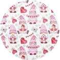 thumbnail image 1 of GZHJMY Valentine's Day Gnome Round Placemats Non-Slip Washable Polyester Table Mats Set of 4 Heat Resistant Placemats for Kitchen Dining Table Decoration, 1 of 7