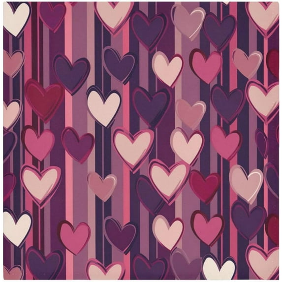 GZHJMY Valentine's Day Heart Cloth Napkins 4 Pack - 20x20In Soft Washable Dinner Napkin Home Decor Napkin for Dinners Weddings Cocktail Kitchen Decorative Washcloths