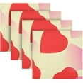 thumbnail image 1 of GZHJMY Valentine's Day Heart Cloth Napkins Set of 4, Reusable Washable Oversized Table Napkins for Family Wedding Dinner Party Home Decor, 20 Inch Decorative Washcloths, 1 of 7