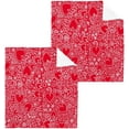thumbnail image 1 of GZHJMY Valentine's Day Heart Cotton Washcloths Set of 4, 12"x12" Super Soft Absorbent Wash Cloths Bathroom Face Cloths Fingertip Towels for Gym Hotel and Spa, 1 of 7
