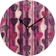 thumbnail image 1 of GZHJMY Valentine's Day Heart Wall Clock, Silent Non Ticking Battery Operated Round Clock for Kitchen Office School Home Decorative, 1 of 7