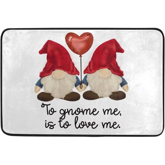 GZHJMY Valentine's Day Hearts Door mat Non Slip Floor Door Rug, Soft Floor Mat for Kitchen Garden Bedroom Indoor Outdoor Entrance Home Holiday Decoration 23.6" x15.7"