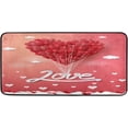 thumbnail image 1 of GZHJMY Valentine's Day Kitchen Rugs and Mats,Happy Romantic Valentine's Day Non Slip Washable Cushioned Carpets AntiFatigue Comfort Porch Floor Mat Doormate, 39"x 20", 1 of 7