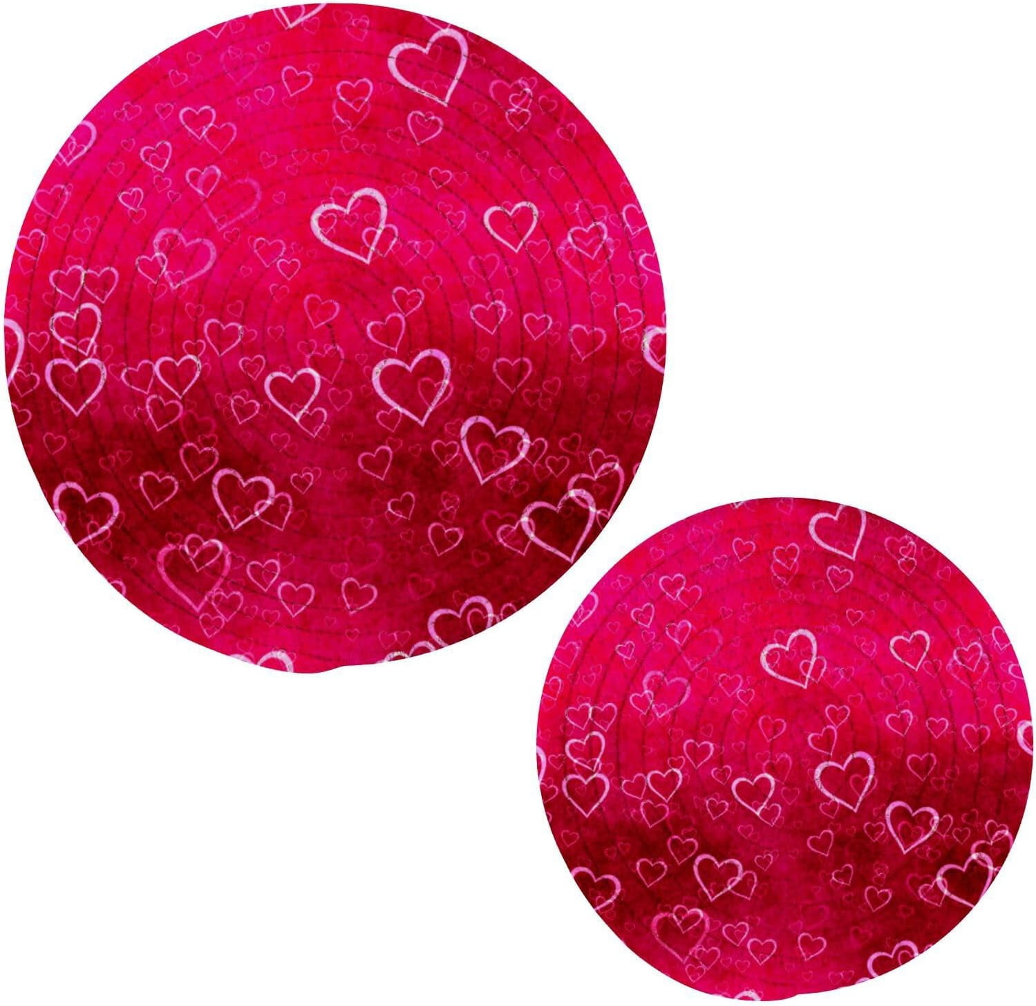 Set Of 2 Black Cat Round Trivets - Heat Resistant Cotton Pot Holders For Hot Dishes & Pans - View #7