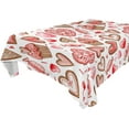 thumbnail image 1 of GZHJMY Valentine's Day Love Heart Tablecloth, Rectangle Waterproof Washable Polyester Table Cover for Picnic Dinner Holiday Party Decor, 60 x 108 Inch, 1 of 7