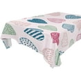 thumbnail image 1 of GZHJMY Valentine's Day Love Heart Tablecloth, Rectangle Waterproof Washable Polyester Table Cover for Picnic Dinner Holiday Party Decor, 54 x 54 Inch, 1 of 7