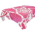 thumbnail image 1 of GZHJMY Valentine's Day Love Heart Tablecloth, Rectangle Waterproof Washable Polyester Table Cover for Picnic Dinner Holiday Party Decor, 60 x 90 Inch, 1 of 7