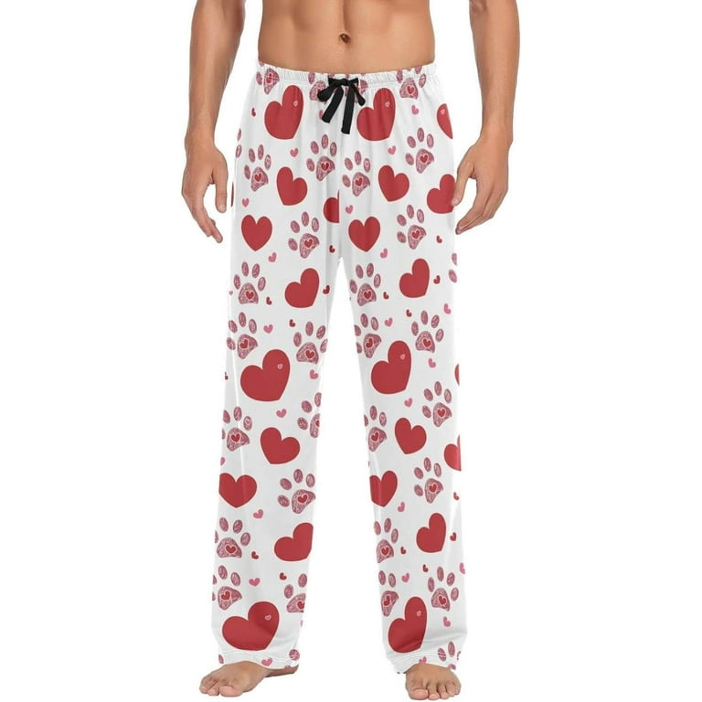 GZHJMY Valentine s Day Pajama Pants for Men Lounge Pants Lightweight Men Pajama Bottoms with Drawstring Pockets Christmas New Year Birthday Gifts X Large Walmart