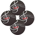 thumbnail image 1 of GZHJMY Valentine's Day Placemats Round Table Mats,Music Note Love Non-Slip Heat Resistant Waterproof Placemat for Kitchen Coffee Table Decoration 4PCS, 1 of 6