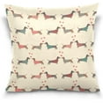 thumbnail image 1 of GZHJMY Valentine's Day Throw Pillow Covers Dachshund Couple Cute Heart Pillowcase Sofa Birthday Party Decor Back Cushion Case Mother's Day Valentines Housewarming Gift 18" × 18", 1 of 6