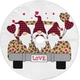 thumbnail image 1 of GZHJMY Valentine's Day Tree Skirt Home Decoration Large Round Love Hearts Christmas Tree Skirt for Holiday Party Home Christmas Day Ornaments 36", 1 of 6