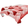 thumbnail image 1 of GZHJMY Valentines Day Rectangle Tablecloth 54"(W) x 72"(L), Red Love Heart Modern Table Linen Cloth Cover for Kitchen Dining Room Party Home Decor, 1 of 6