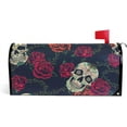 thumbnail image 1 of GZHJMY Vintage Blooming Roses Sugar Skulls Magnetic Mailbox Cover Large Size Mailbox Wraps MailWraps Post Letter Box Cover Garden Yard Oversized 25.5 x 21 inch Home Decor, 1 of 7