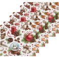 thumbnail image 1 of GZHJMY Vintage Christmas Ball Jingling Bell Wash Cloths 6 Pcs Small Cotton Wash Towels for Kitchen Bathroom, 1 of 5