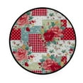 thumbnail image 1 of GZHJMY Vintage Flower 60In Round Rugs for Living Room, Non-Slip Coral Velvet Long Runner Rugs, Washable Water Absorbent Mat Carpet for Bedroom Kitchen Kids Room, 1 of 6