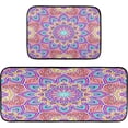 thumbnail image 1 of GZHJMY Vintage Flower Mandalas-c Kitchen Rug,Set of 2 Decoration Non Skid Washable Soft Super Absorbent Anti Kitchen Floor Mats for Kitchen Office Laundry Room Bathroom (19"x27"+19"x47"), 1 of 7