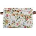 thumbnail image 1 of GZHJMY Vintage Flower Storage Basket, Durable Canvas With Handles Large Collapsible Storage Bins Boxes for Home Office - 1 Pack Collapsible Organizer, 1 of 7