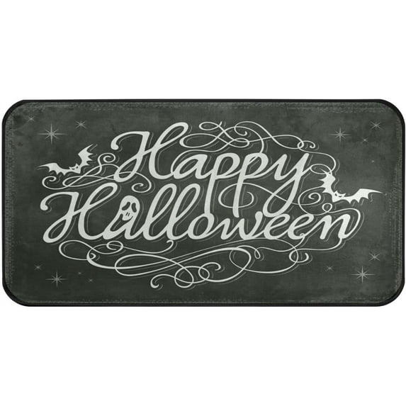 GZHJMY Vintage Halloween Kitchen Mats, Anti Fatigue Standing Mat for Home Kitchens Halloween Decor, 20"x39"（176）