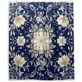 thumbnail image 1 of GZHJMY Vintage Ornamental Floral Shower Curtains Waterproof Fabric Shower Curtain Bathroom Decoration with Hooks Washable Bathroom Shower Curtains 60x72 Inch, 1 of 6