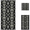 thumbnail image 1 of GZHJMY Vintage Skull Ornamental Pattern Soft Luxury Decorative Set of 3 Towels, 1 Bath Towel+1 Hand Towel+1 Washcloth, Multipurpose for Bathroom, Hotel, Gym, Spa and Kitchen, 1 of 5