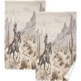thumbnail image 1 of GZHJMY Vintage Western Denim Cotton Towel Set 2PCS,Quick Drying Bath Towels,Soft and Breathable Hand Towel WashCloths for Kitchen,Bathroom,Gym,Beach Washcloths, 1 of 7