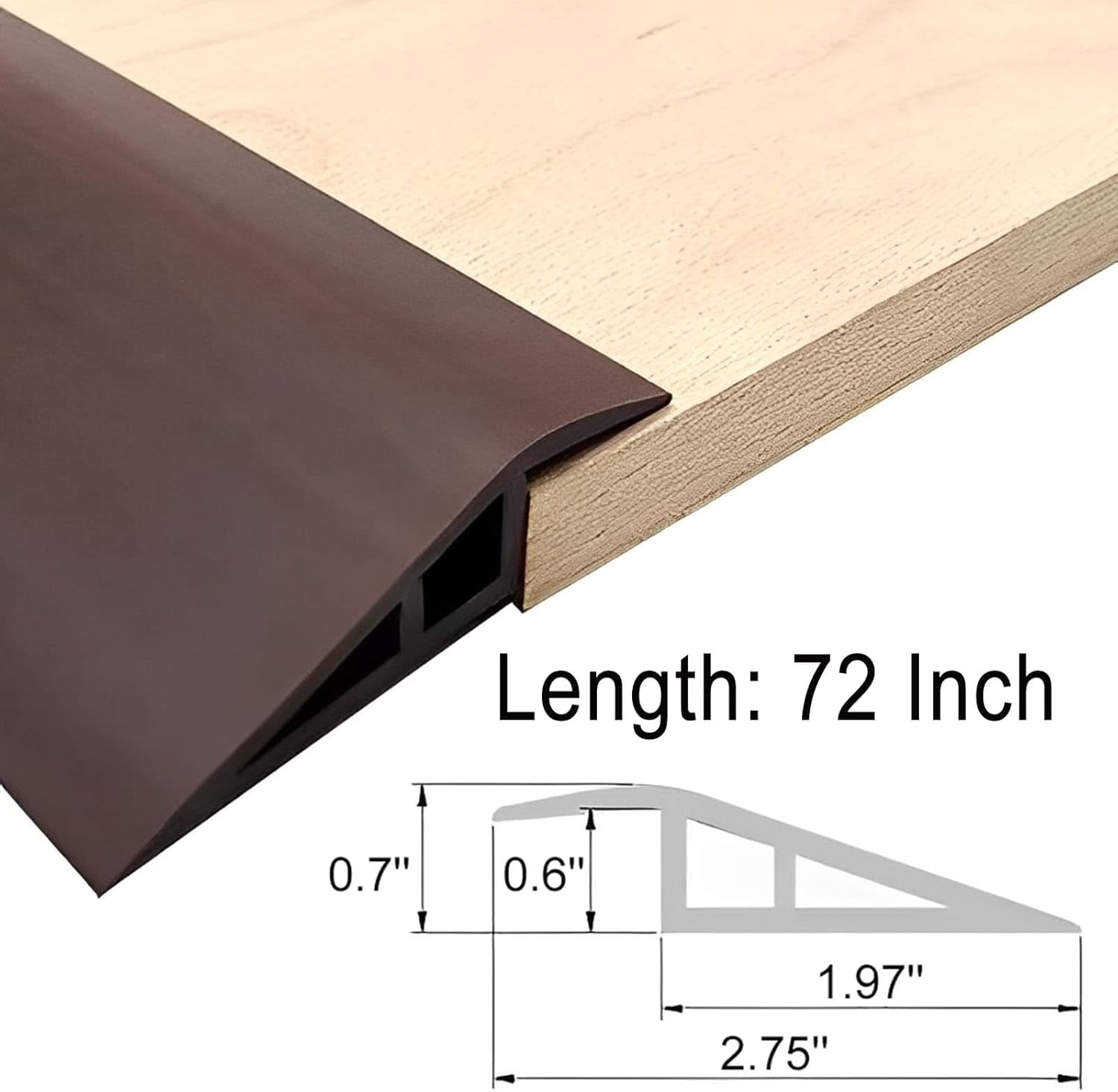 GZHJMY Vinyl-Door--Strips Floor-Transition-Strip Self-Adhesive 72 inch ...