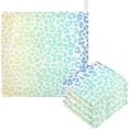 thumbnail image 1 of GZHJMY Washcloths Set Bathroom Kitchen Wash Cloths Face Towels Wipes Rainbow Leopard Skin Decorative 12x12 Inch 5 Pack, 1 of 7