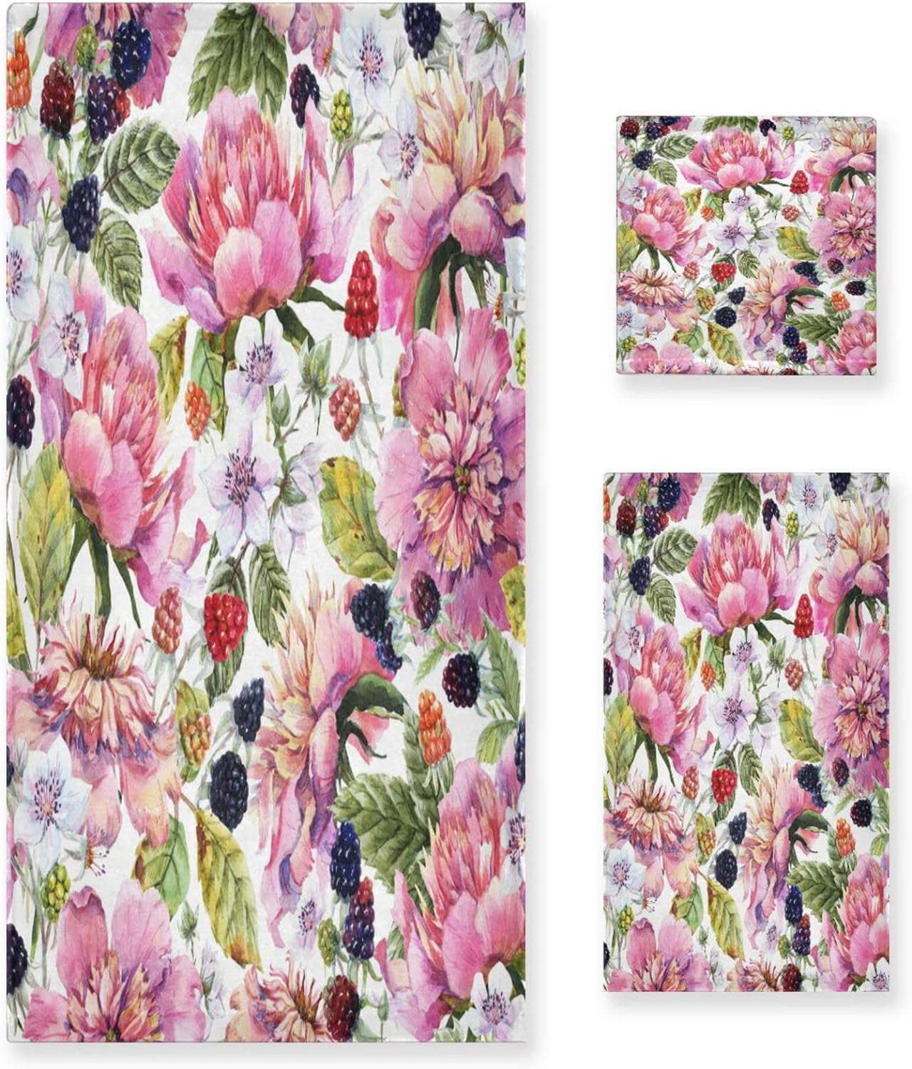 Floral 4-layers Cotton Gauze Large Soft Bath Towel