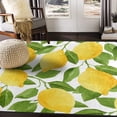 thumbnail image 1 of GZHJMY Watercolor Lemon Fruit Tree Area Rug Living Room Rugs - 5'3" x4 Abstract Large Soft Indoor Washable Rug Low Pile Carpet for Bedroom Dining Room Office Carpet Runner, 1 of 6