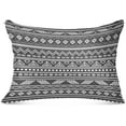 thumbnail image 1 of GZHJMY White Tribal Stripes Pillowcases, Soft and Cozy Decorative Pillow Cases with Hidden Zipper for Bedroom, Sofa, Couch, Standard Size 20x26 Inches（187）, 1 of 6